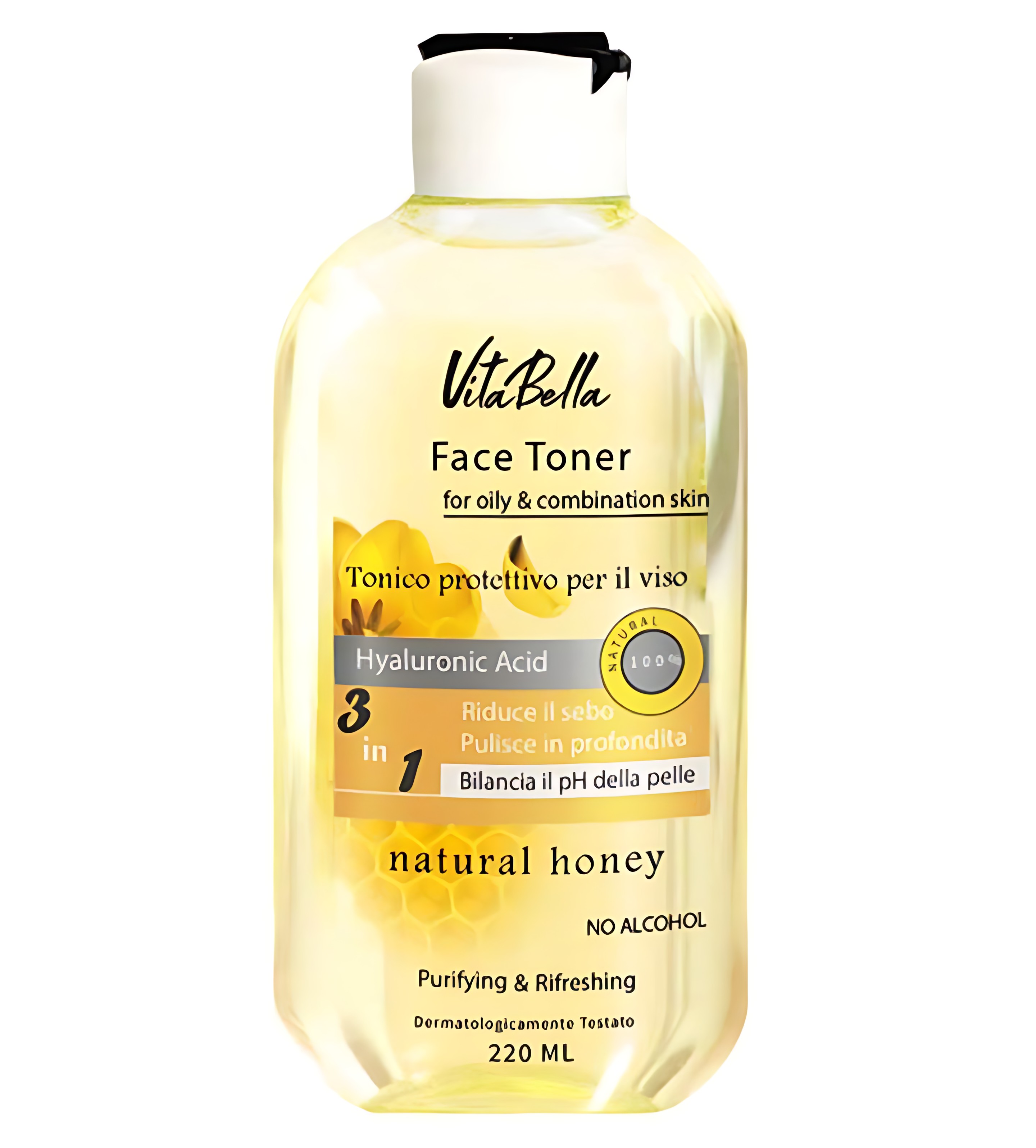 تونر پاک کننده صورت مخصوص پوست چرب و مختلط ویتابلا اصل